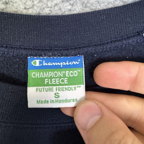 S Georgetown Hoyas Sweatshirt Mens S Blue Crew Neck Sweater Spell Out - Picture 3 of 8